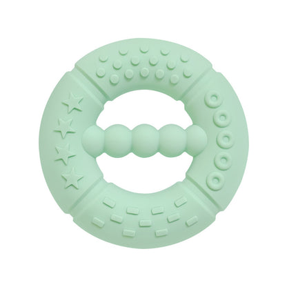 Silicone Baby Teething Ring Hand Grasping Teether Toy 10