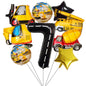 Construction Vehicle Foil Balloon Set 40 Inch Engineering Theme 9