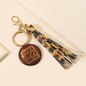 Western Wooden Mama Tassel Keychain Metal Accessory 18