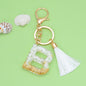 Tassel Letter Keychain A to Z Resin Initial Charm 31