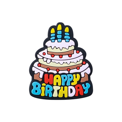 20Pcs Silicone Focal Beads Happy Birthday Party Balloon Cake Heart 5