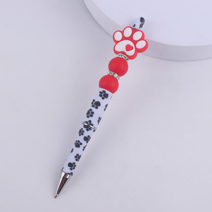 Dog Claw Silicone Beaded Pens Ballpoint Writing Office School Supplies 13