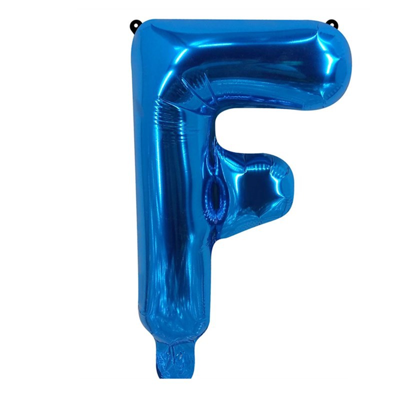 Blue Letter Foil Balloons Party Decoration 16 Inch 50pcs 8
