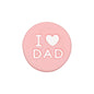 20pcs Silicone Focal Beads I Love Dad Printed Text 10