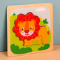 Wooden 3D Animal Puzzle Educational Toy for Kids 15cm 5