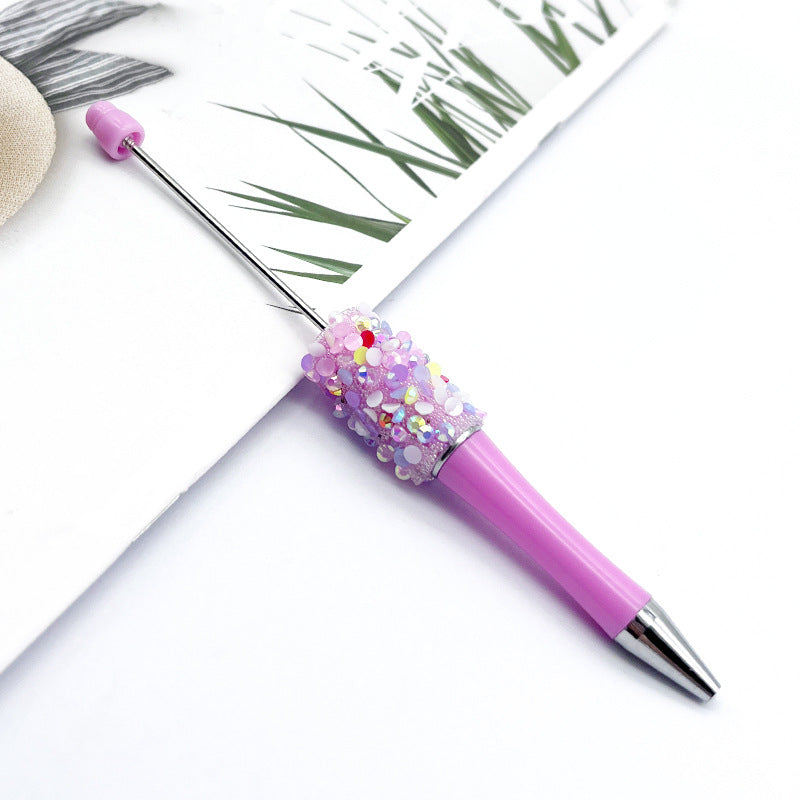 Resin Sequin Petal Beadable Ballpoint Pens DIY Craft Supplies 10