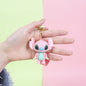Cartoon Character Silicone Bead Keychain Cute Charm 5