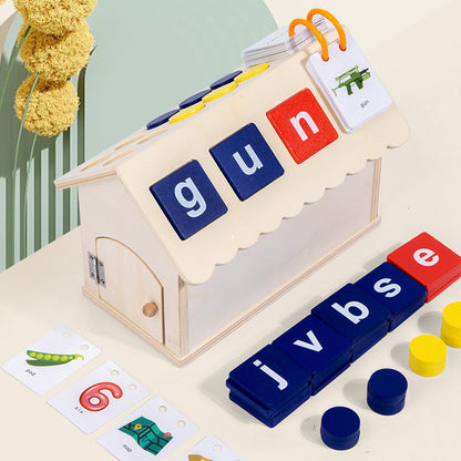Wooden Montessori Toys English Spelling Words Educational Toy 2