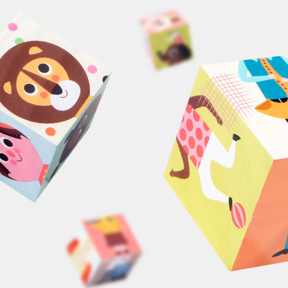 Wooden Character Puzzle Blocks Montessori Toys for Kids 5