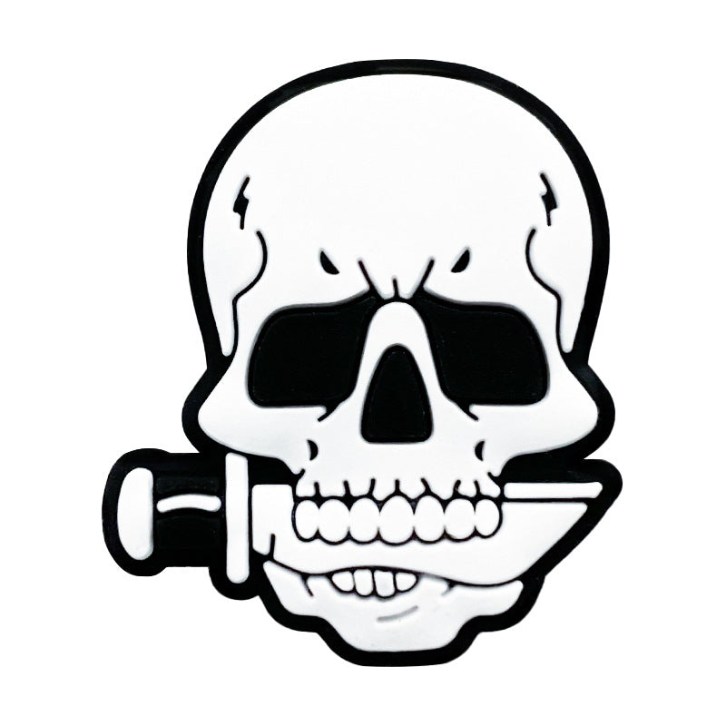 20Pcs Silicone Focal Beads Knife Skull Holding Knife 4