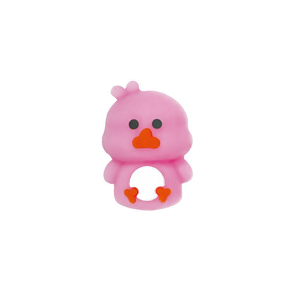 Silicone 3D Focal Beads Cartoon Chicken Side Profile 7