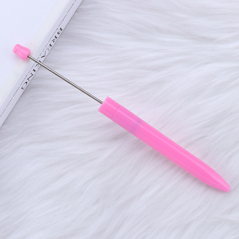 Long Creative Plastic Beadable Ballpoint Pens DIY Craft Supplies 9