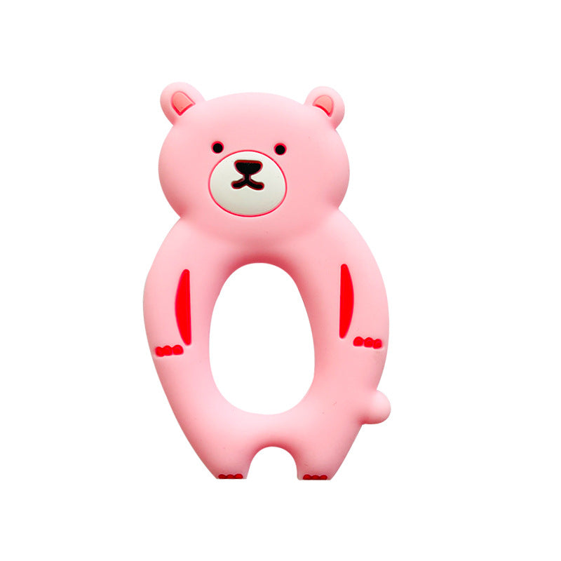 Silicone Bear Shaped Baby Teething Toy for Infant 5