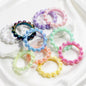 10Pcs 42mm Balsam Pear Ring Lace Acrylic Beads UV Scratch Resistant