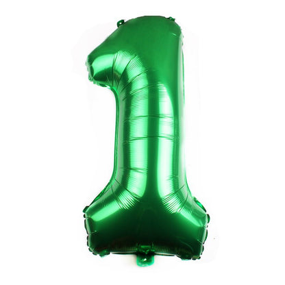 Medium Number Foil Balloons 32 Inch Aluminum 5pcs 47