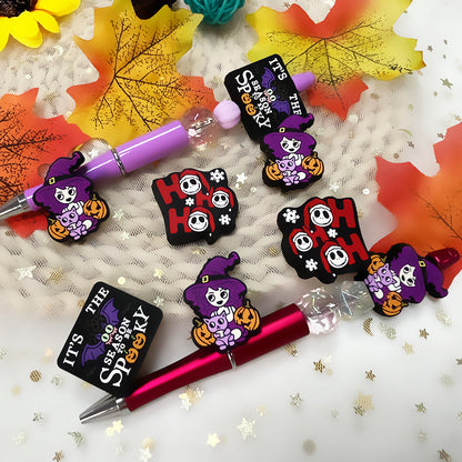 Silicone Focal Beads Cartoon Halloween Series Side Profile 2