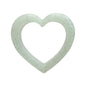 10pcs Circle Love Heart Silicone Beads Glitter Finish 6