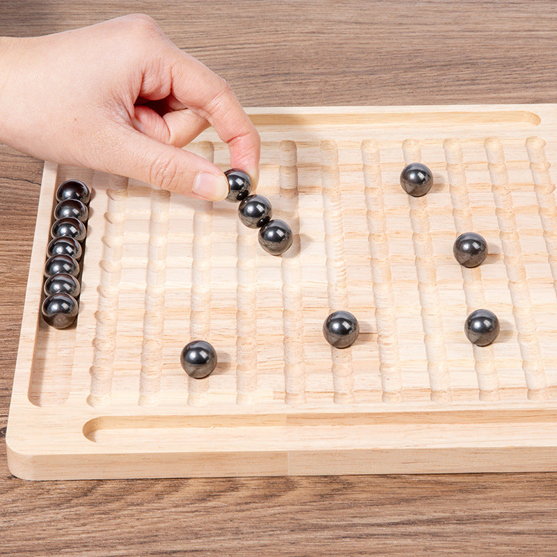 Wooden Magnetic Chess Game Educational Toy for Kids 2
