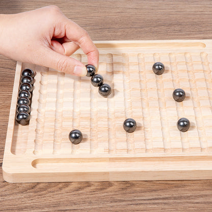 Wooden Magnetic Chess Game Educational Toy for Kids 2