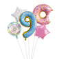 Digital Donut Number Foil Balloon Birthday Party Decoration 32 Inch 13