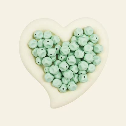 50pcs 15mm Irregular Silicone Beads Solid Color 12