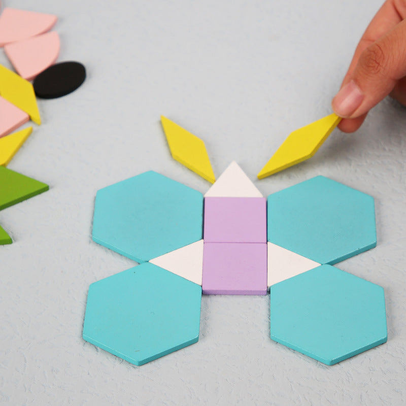Wooden Puzzle Montessori Toys Educational Toy 12.5x9.5x4.2cm 4