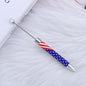 Long Printed Flag Sunflower Pattern Beadable Ballpoint Pens DIY Craft 9