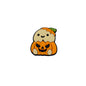 20pcs Silicone Focal Beads Chicken Pumpkin Halloween Cartoon Holding Pumpkin 7