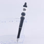 Black Cup Silicone Beaded Pens Handmade Novelty Pen Gift 12