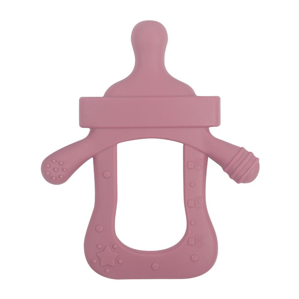 Silicone Baby Teething Toy Bottle Shape for Infant 24