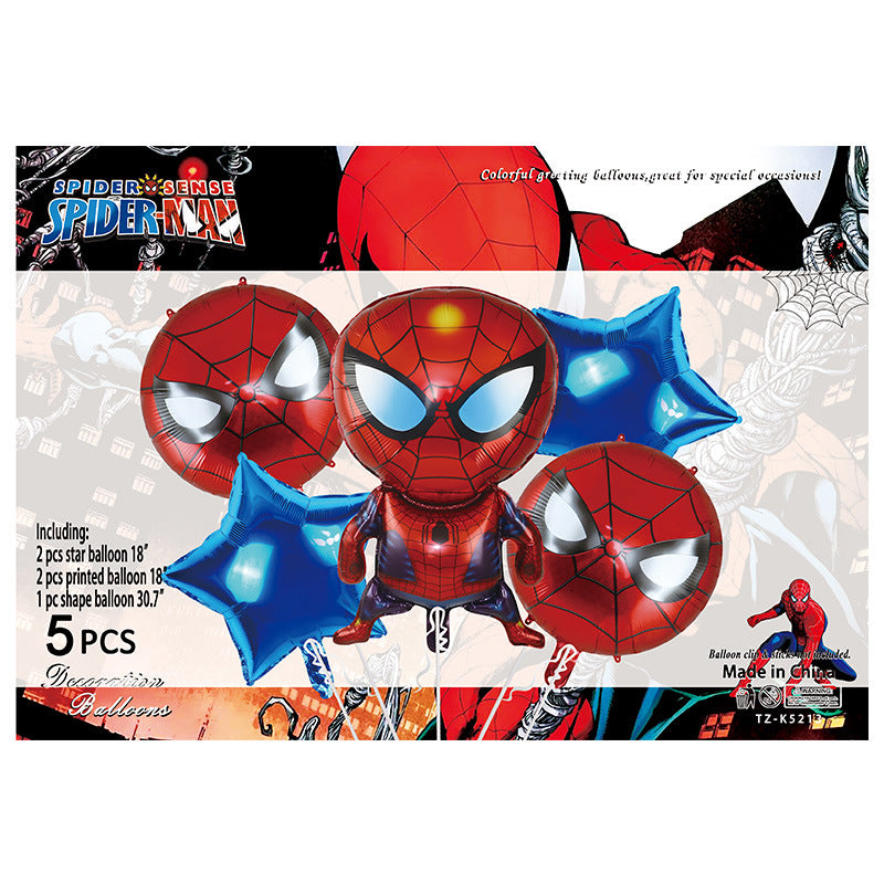 Cartoon Character Foil Balloon Set Kids Party Decoration 2 Sets 85