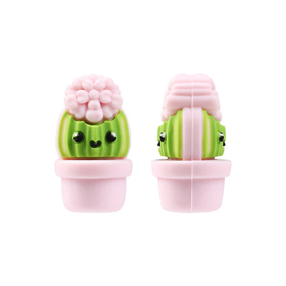 20Pcs Silicone 3D Focal Beads Cactus Flower Pot With Various Designs 6