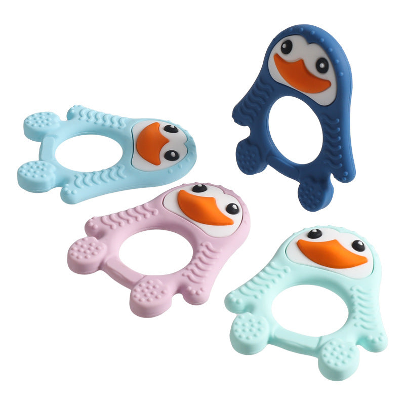 Silicone Penguin Baby Teether Toy for Infant 5