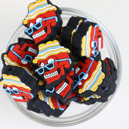 20pcs Silicone Focal Beads Halloween Character Variety Set 3