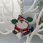 Cartoon Christmas Silicone Keychain Holiday Gift Charm Set 13