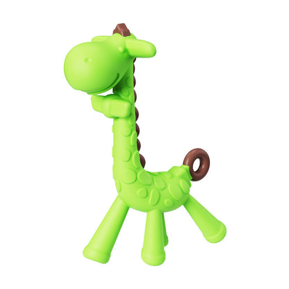 Giraffe Silicone Teether Baby Soothing Toy in Multiple Colors 6