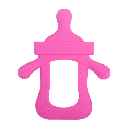 Silicone Baby Teething Toy Bottle Shape for Infant 13