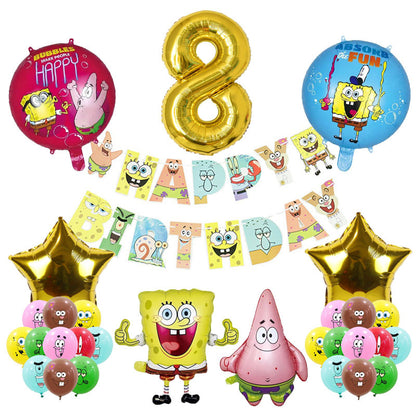 SpongeBob SquarePants Foil Balloon Set Birthday Party Decoration 2Set 10