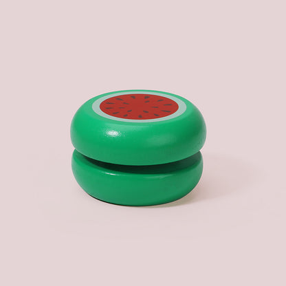 Wooden Fruit Yo-Yo Toy Classic Handmade Fidget Toy 6