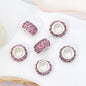 50pcs 12mm 3-Row Large Hole Rhinestone Spacer Beads DIY Jewelry Making 11