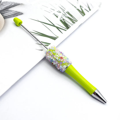 Resin Sequin Petal Beadable Ballpoint Pens DIY Craft Supplies 17
