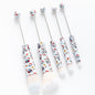 5Pcs Halloween Christmas Beadable Makeup Brush Set DIY Craft Supplies 12
