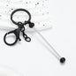 DIY Beadable Keychains Stainless Steel 14.8x3.0cm Craft Supplies 11