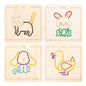 Wooden Rope Embroidery Montessori Toys Early Education 19.8cm 7