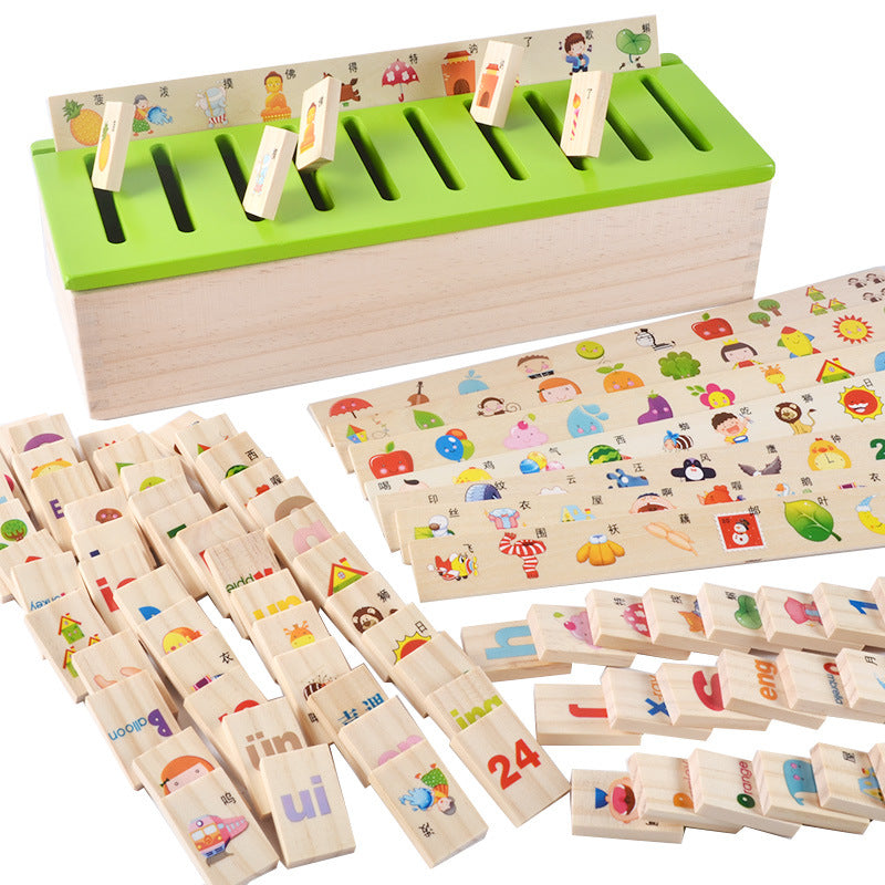 Wooden Montessori Toys Knowledge Classification Box for Kids