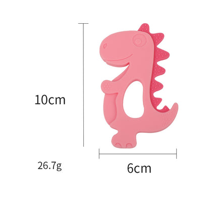 Dinosaur Silicone Teething Toy Baby Teether for Infant 6
