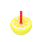 Wooden Fruit Small Spinning Top Toy Random Color