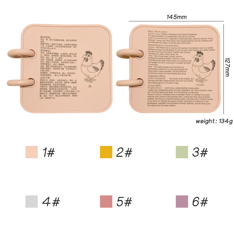 Silicone Baby Finger Training Flip Page Bath Teether 2
