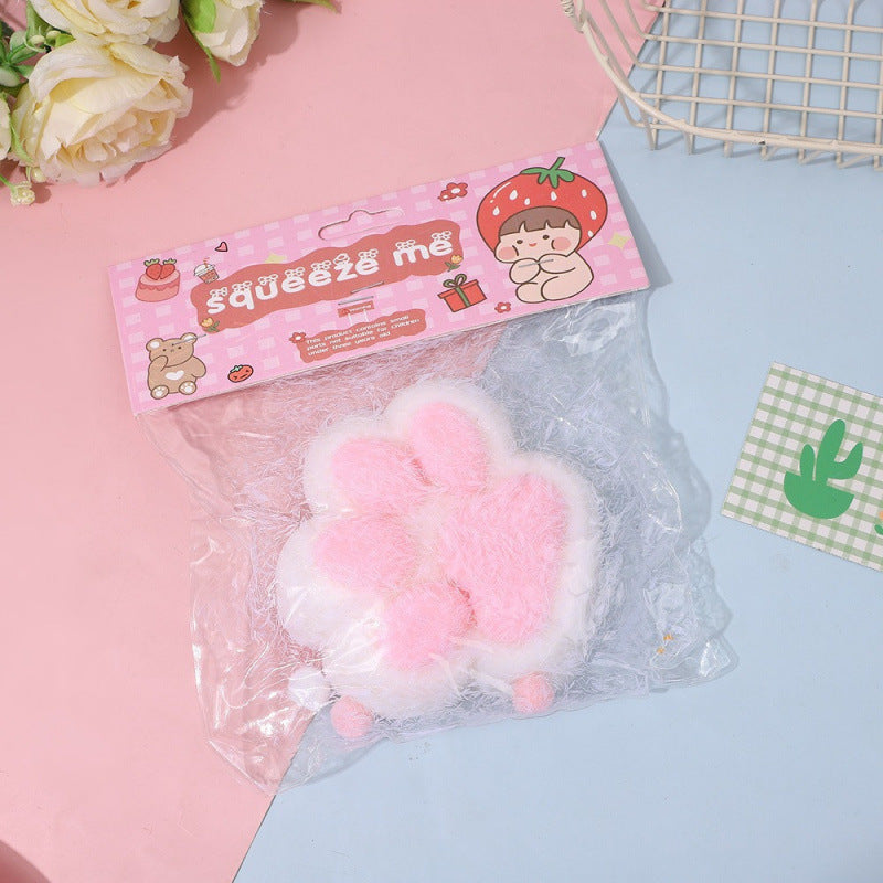 Plush Oversized Cat Paw Squishy Toy Soft Sensory Stress Ball 2 Pack 11