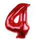 Medium Number Foil Balloons 32 Inch Aluminum 5pcs 10